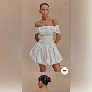 Meshki Giovanna Off Shoulder Mini Dress